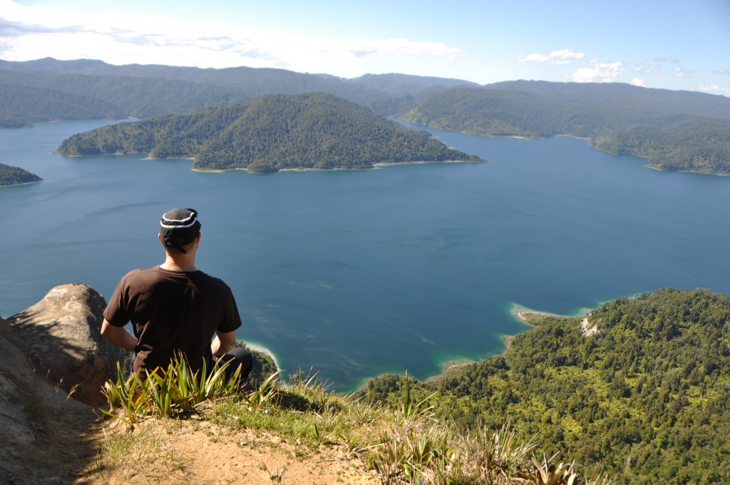 Michael Smale overlooks Lake Waikaremoana