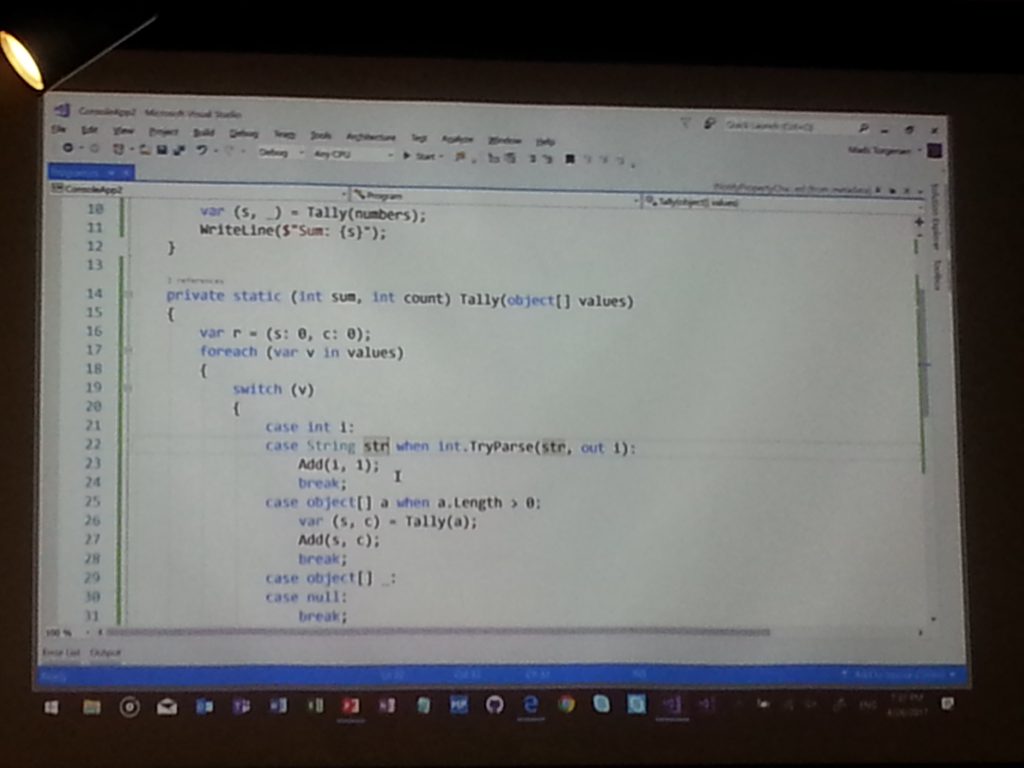 C#7 MeetUp with Mad Torgersen featured image